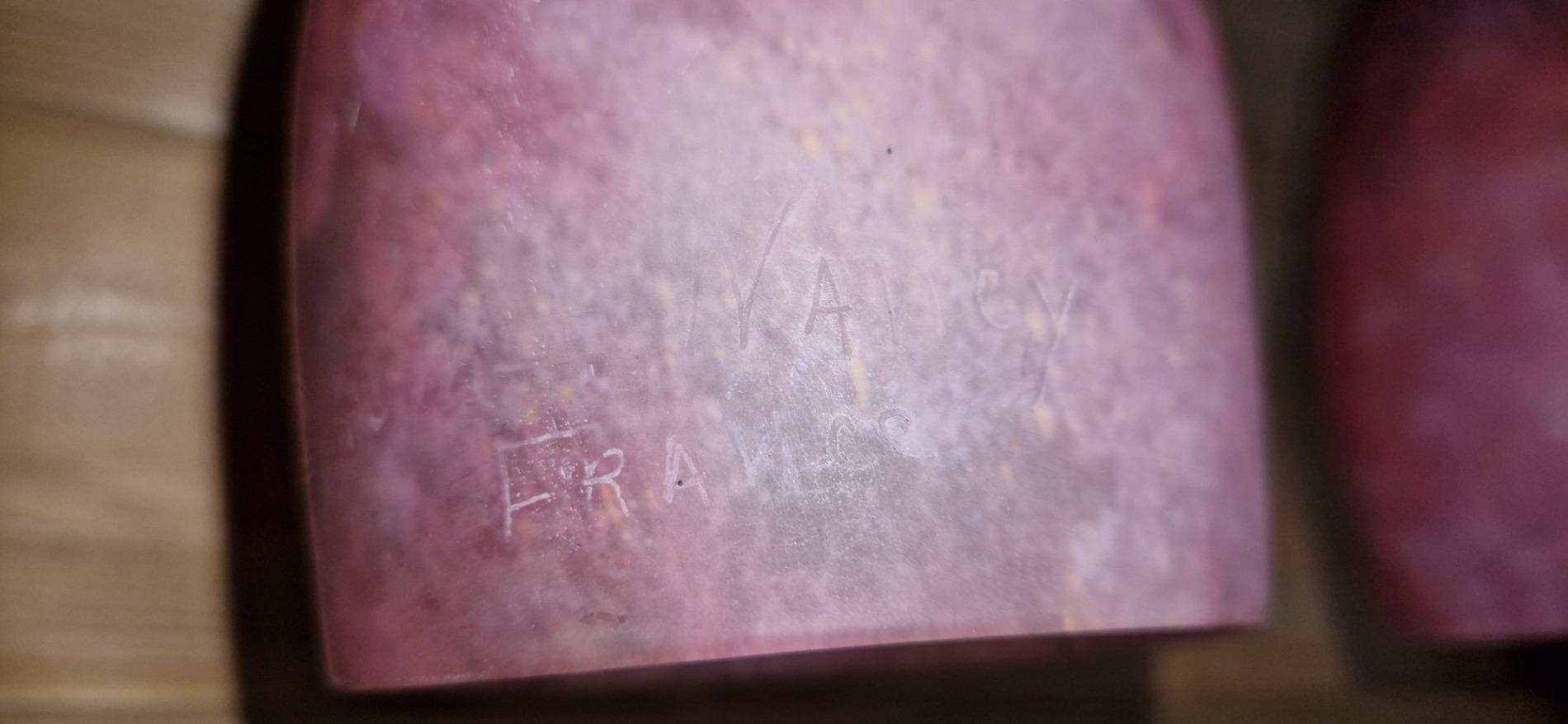 Paire de lampes en bronze tulipes Daum Nancy