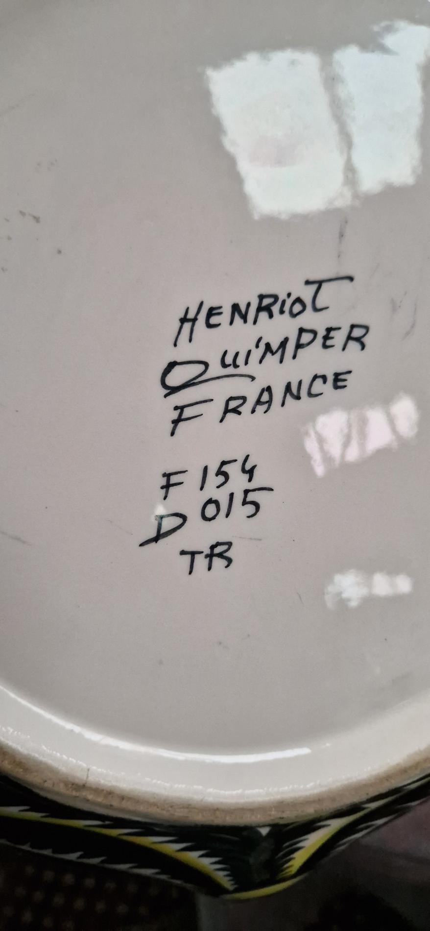 Coupe à fruits Quimper Henriot