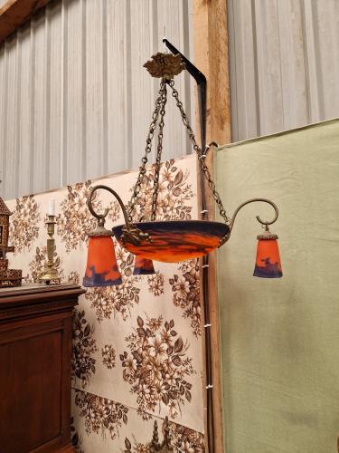 Lustre en pâte de verre