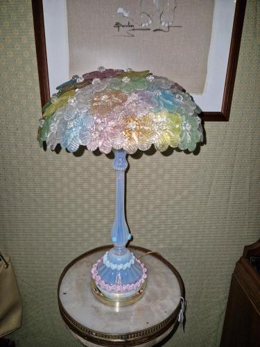 Lampe fleurs de Murano